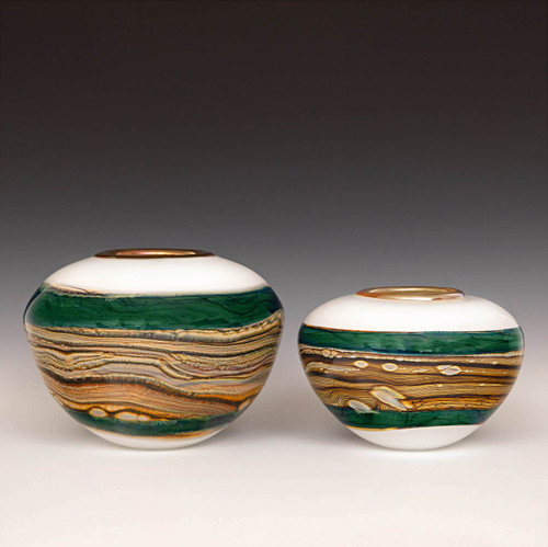 White Opal Malachite Sphere White Opal Malachite Sphere
