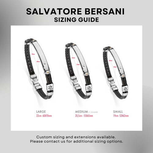 Bersani cuff sizing guide Bersani cuff sizing guide