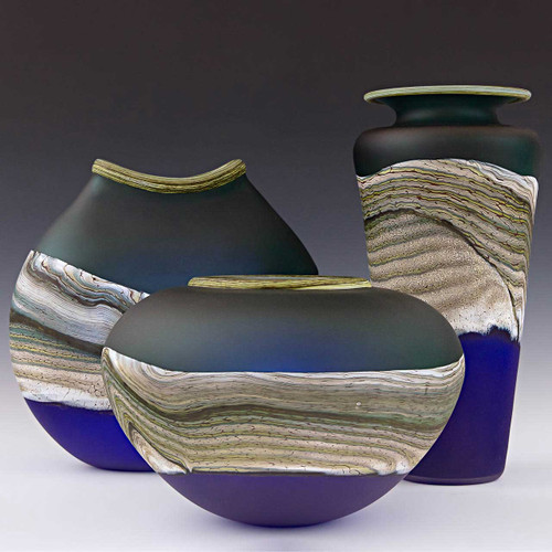 Translucent Agate Sage Cobalt Sphere Translucent Agate Sage Cobalt Sphere