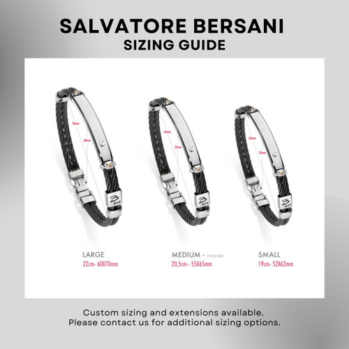 Bersani cuff sizing guide Bersani cuff sizing guide