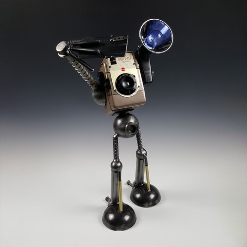 kodak camera selfie metal sculpture front kodak camera selfie metal sculpture front