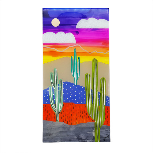 desert sunset collage with clouds front view desert sunset collage with clouds front view