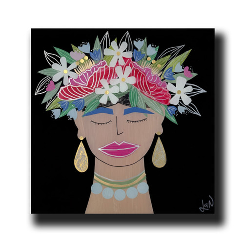 12" x 12" Frida Kahlo Collage