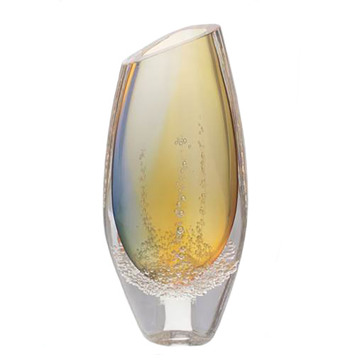 Sea Foam Triangular Vase - Bronze - Medium