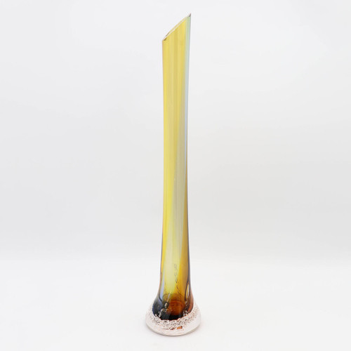 Sea Foam Bud Vase with Ground Lip - Bronze - Large