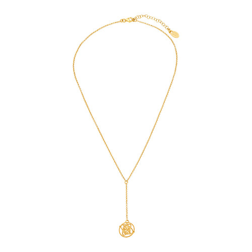 Yellow Gold Plated Sterling Silver Voyager Necklace