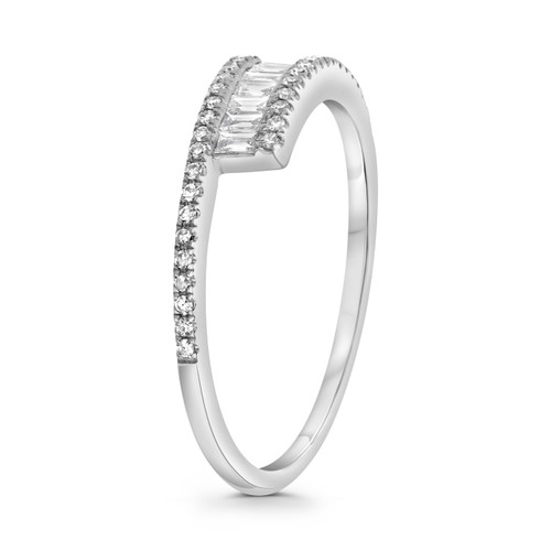 White gold ring with diamonds by Roman and Jules