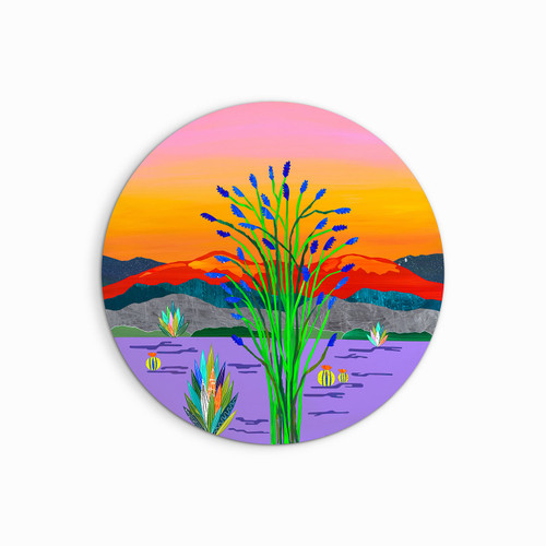Ocotillo Dreamscapes desert landscape collage by Lana Nguyen