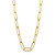18k yellow gold paper clip chain 18" long