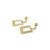 E10549 18k Gold Diamond  Byzantine Earrings DO-O
