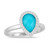 R7106TQ 18K Gold Diamond Turquoise Ring
