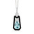 18K Gold Diamond Sky Blue Topaz Black Onyx Pendant - P9311BOBT