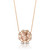N8423MG 18K Rose Gold Diamond Morganite Necklace