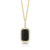 P6292BO-2  18K Gold Diamond Black Onyx Pendant