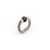 Single Jet Black Crystal Stretchable Ring