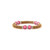 Three-Way Raspberry Round Crystal Stretchable Bracelet