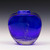 Sea Foam Flat Closed Mouth Vase - Cobalt - Medium