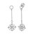 Rhodium Plated Sterling Silver Voyager Earrings
