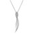 Silver fringe pendant necklace by Frederic Duclos