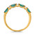 Gold ring with emeralds and diamonds by Roman and Jules