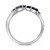 White gold ring with sapphires and diamonds by Roman and Jules