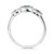 White gold ring with sapphires and diamonds by Roman and Jules