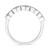 White gold ring with sapphires and diamonds by Roman and Jules
