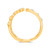 Gold ring with diamonds by Roman and Jules