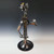 Party Bot II robot sculpture with empty bottle and glass holders by Adam Homan