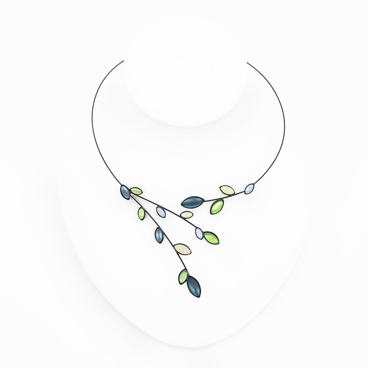 129B-AY Necklace - Branches, leaves, asst sizes