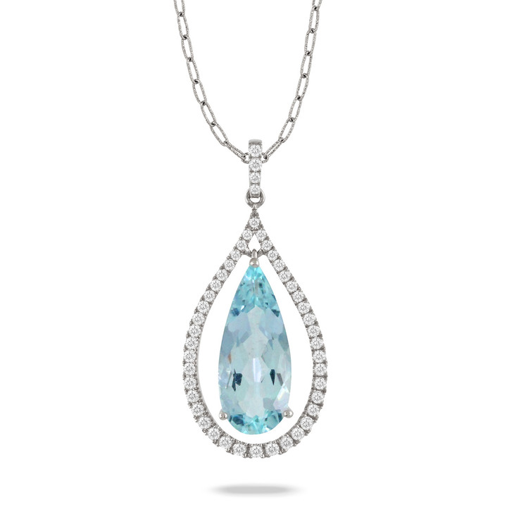 teardrop sky blue topaz with diamonds teardrop sky blue topaz with diamonds
