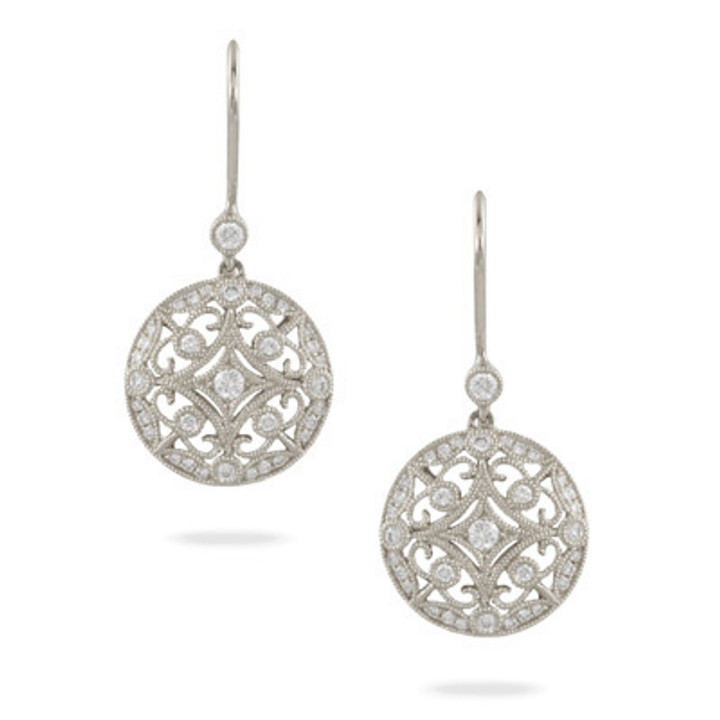 gold diamond circular earrings gold diamond circular earrings