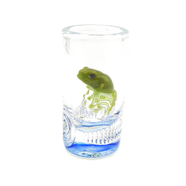 Green Frog Inside Shot Glass