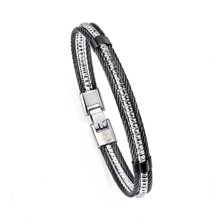 black cable bracelet