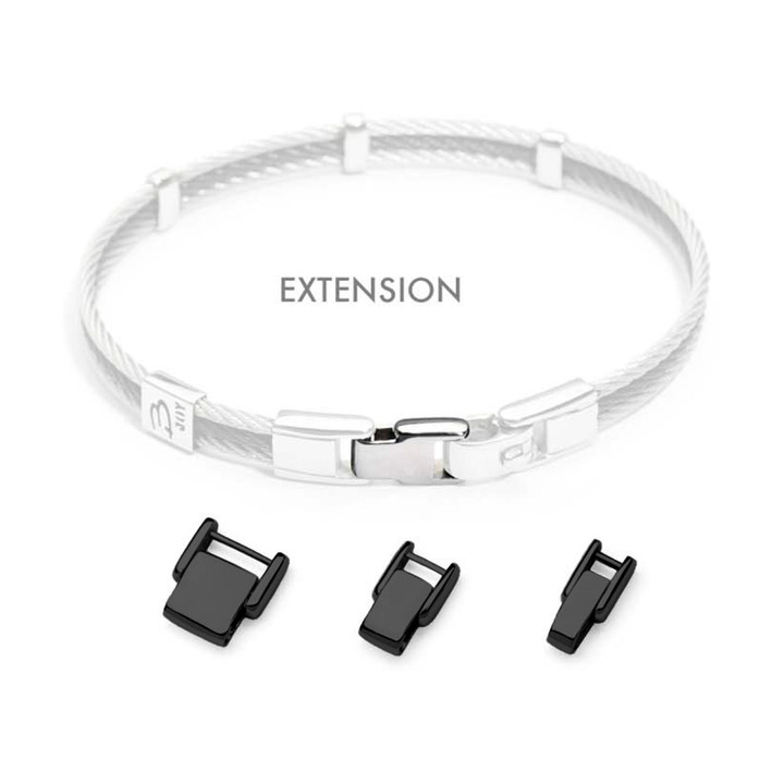 Salvatore Bersani Bracelet Extension Matte Black