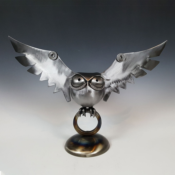 Guardian Owl on Ring Small
