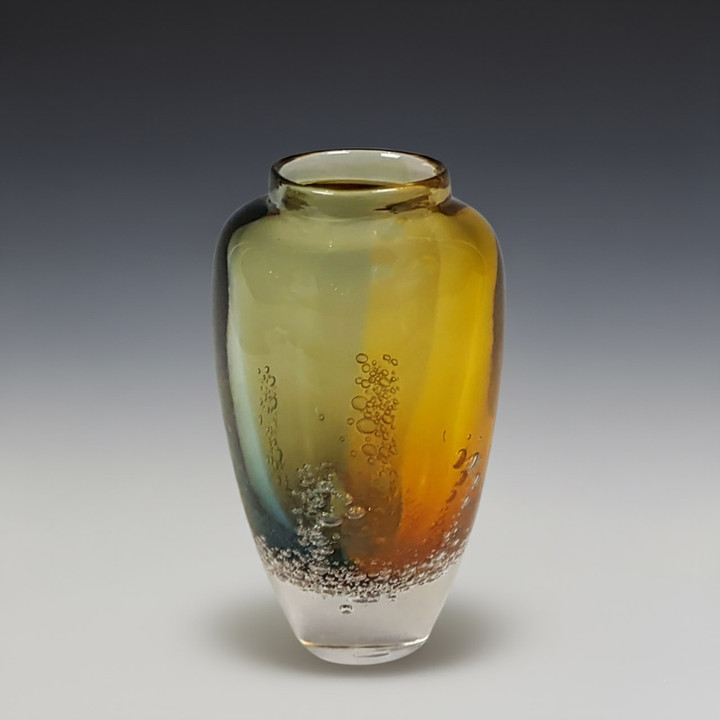 Sea Foam Closed Mouth Vase - Bronze - Small