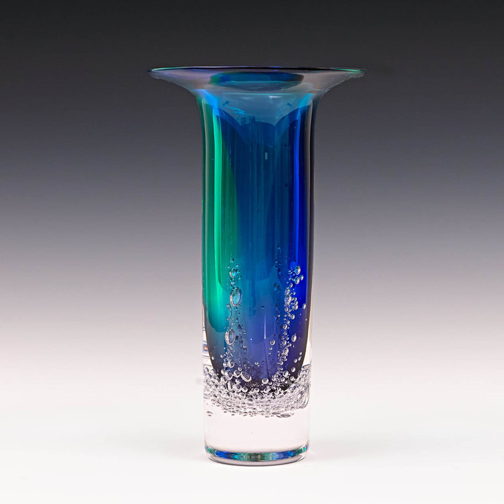 Sea Foam Flared Vase - Blue Multi Sea Foam Flared Vase - Blue Multi