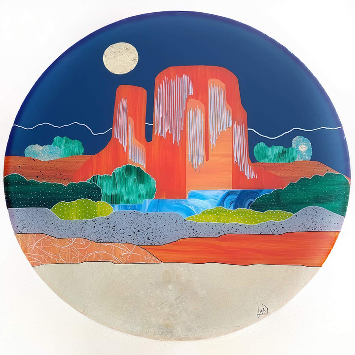 26" Oak Creek Sedona Landscape Collage 26" Oak Creek Sedona Landscape Collage