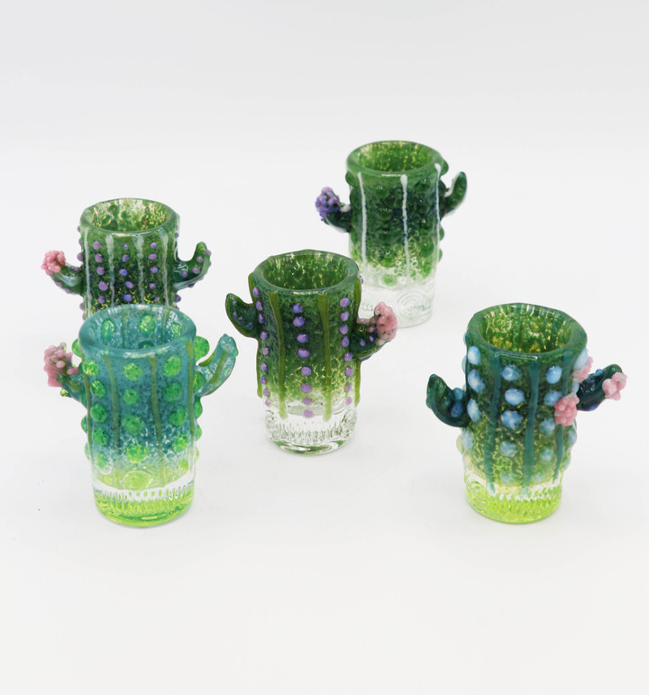 Green Cactus Shot Glass MZ-O