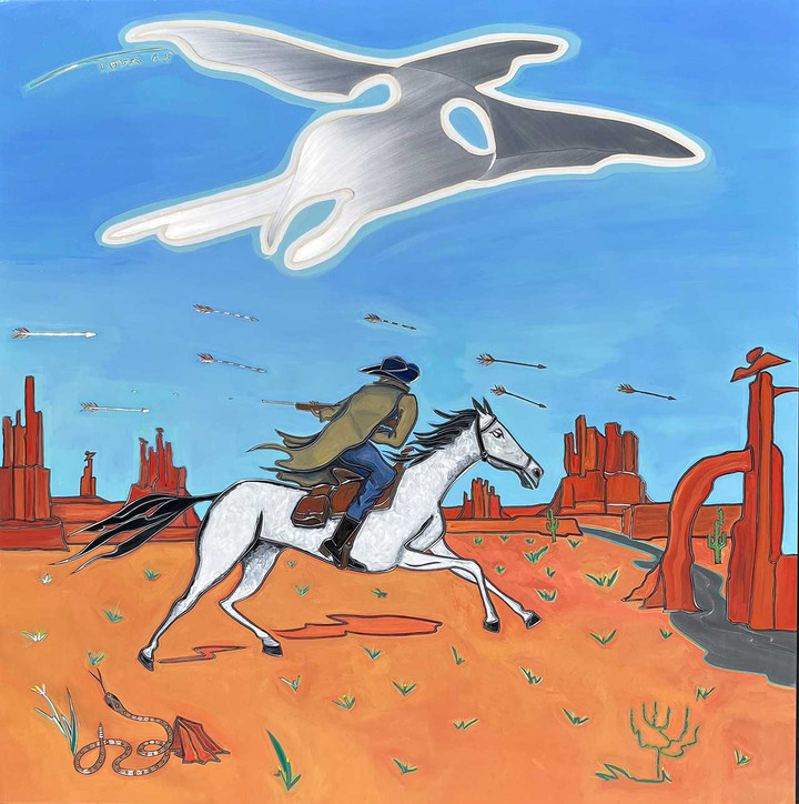 Under Attack painting by Tomas