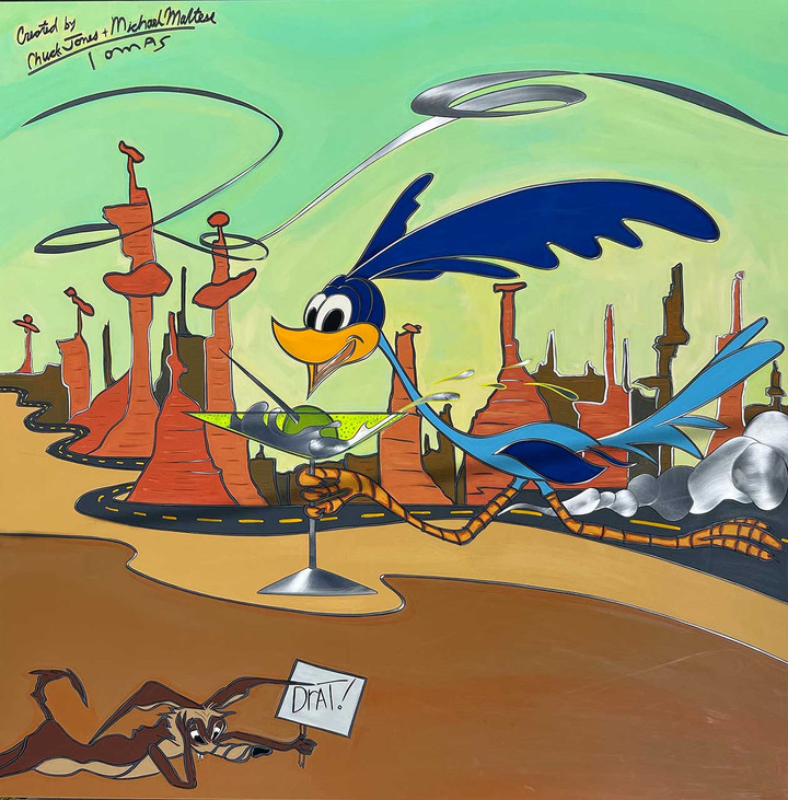 Road Runner Martini painting by Tomas