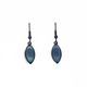 E90B-Mg Earrings - Wire, Single Leaf