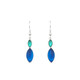 E99S-HE Earrings - Wire, Double Leaf