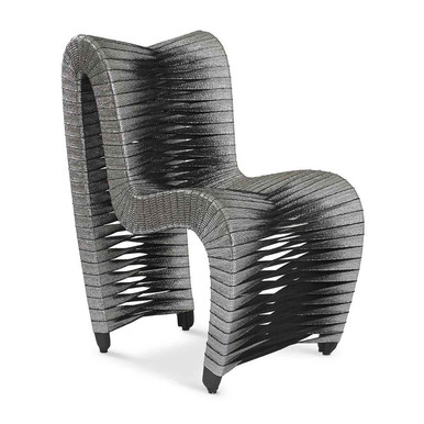Seat Belt Dining Chair Metallic Silver - Creative Gateways