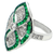 Lady's Stunning Emerald & Diamond Detail Ring