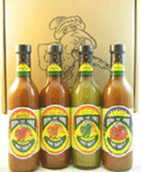 Ring of Fire Hot Sauce Gift 4-Pack