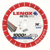 LENOX METALMAX CUT-OFF WHEEL - 14" DIAMETER, .150" THICKNESS, 1" ARBOR, 1972932