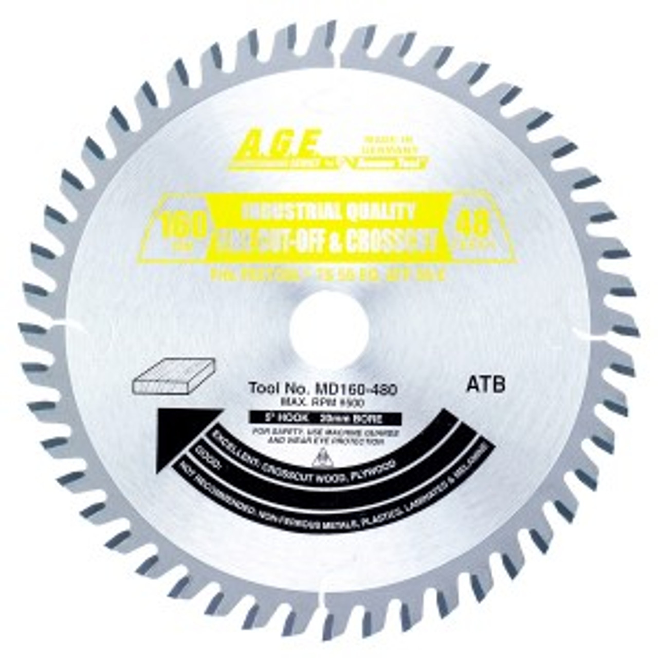 MD160-480 Carbide Tipped Saw Blade for Festool® and Other Track Saw Machines