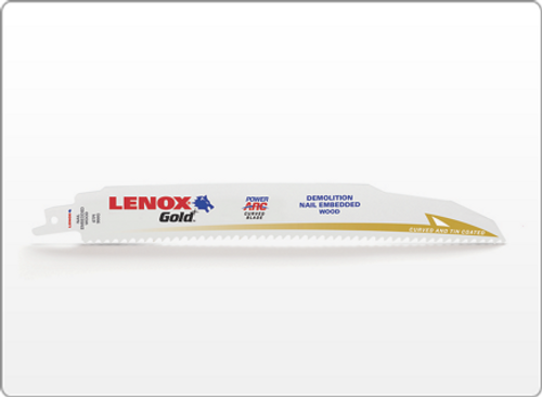 LENOX Gold® Power Arc Curved Demolition Reciprocating Saw Blades